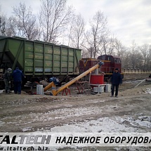 Фотоотчет с объекта в Нижегородской области, где смонтирована линия перегрузки и фасовки цемента.