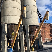 Фото с объекта городе Смоленск, где установлены винтовые конвейеры СМ ITALTECH диаметром 273 мм, длиной 9 метров в количестве 5 шт.