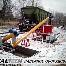 Фотоотчет с объекта в Нижегородской области, где смонтирована линия перегрузки и фасовки цемента.